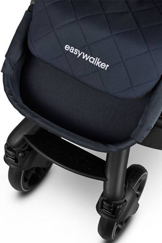 Easywalker Harvey³ Premium Wózek głęboko-spacerowy Sapphire Blue (zawiera stelaż, siedzisko z budką i pałąkiem z ekoskóry)